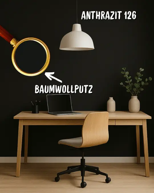 Baumwollputz Anthrazit FLOXXAN – Bild 2