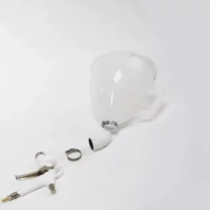 Spritzpistole inkl. Trichter, Krümmer für Decke